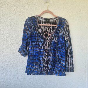 David Cline Animal Print Sweater and Tank Set